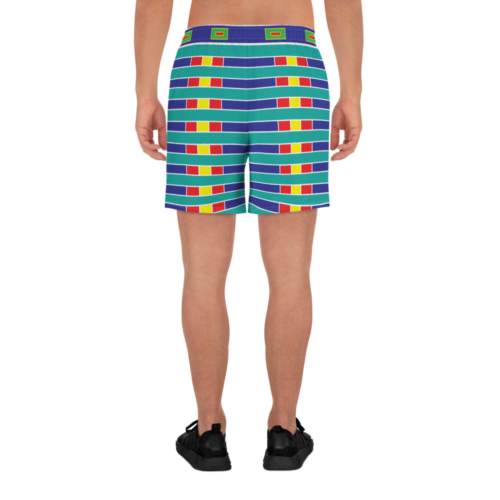 Live Stripes Turquoise Shorts
