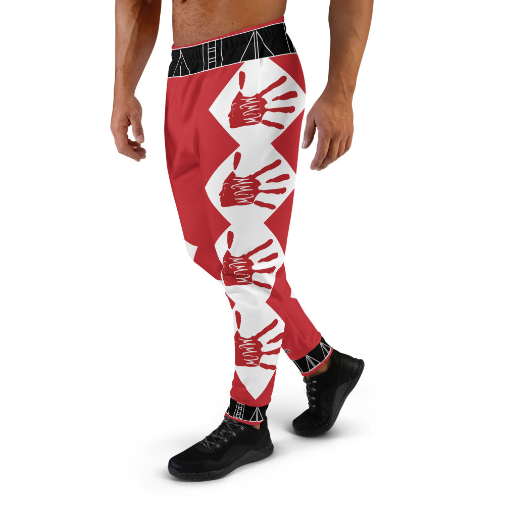 No More Missing and Murdered Indigenous Women ( MMIW ) White Slim Fit  Joggers