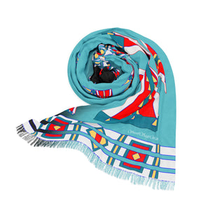 Courage blue Light Scarf