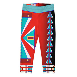 Courage Red Capri Leggings