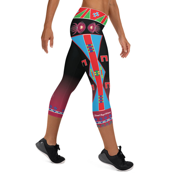 In Motion/Maurices-Woman Capri/Yoga Leggings-Size 1-Black/Pink