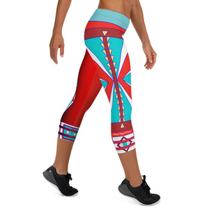 Courage Red Capri Leggings