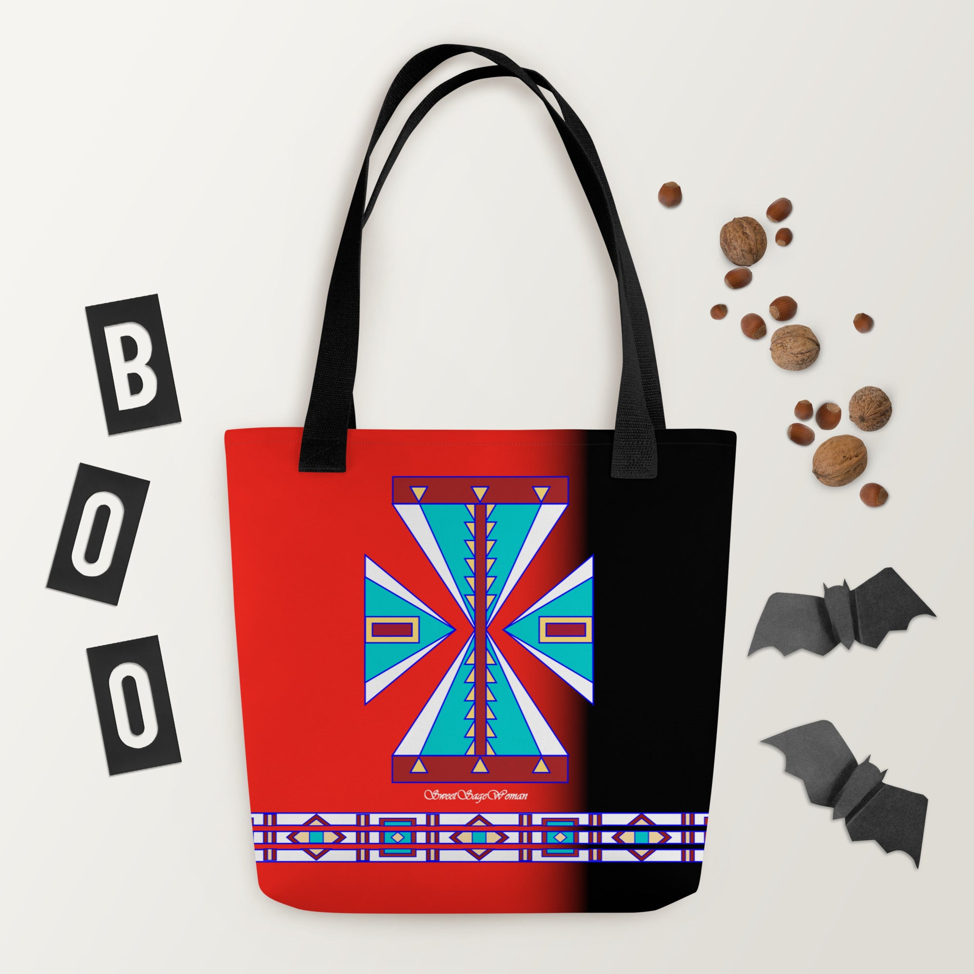 Courage Red Tote bag