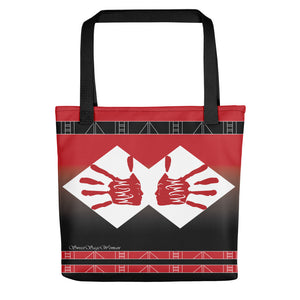 MMIW Red and Black Fade Tote bag