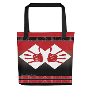 MMIW Red and Black Fade Tote bag