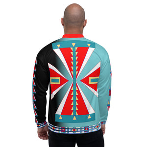 Courage Turquoise Unisex Bomber Jacket