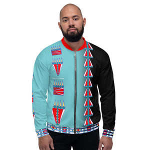 Courage Turquoise Unisex Bomber Jacket