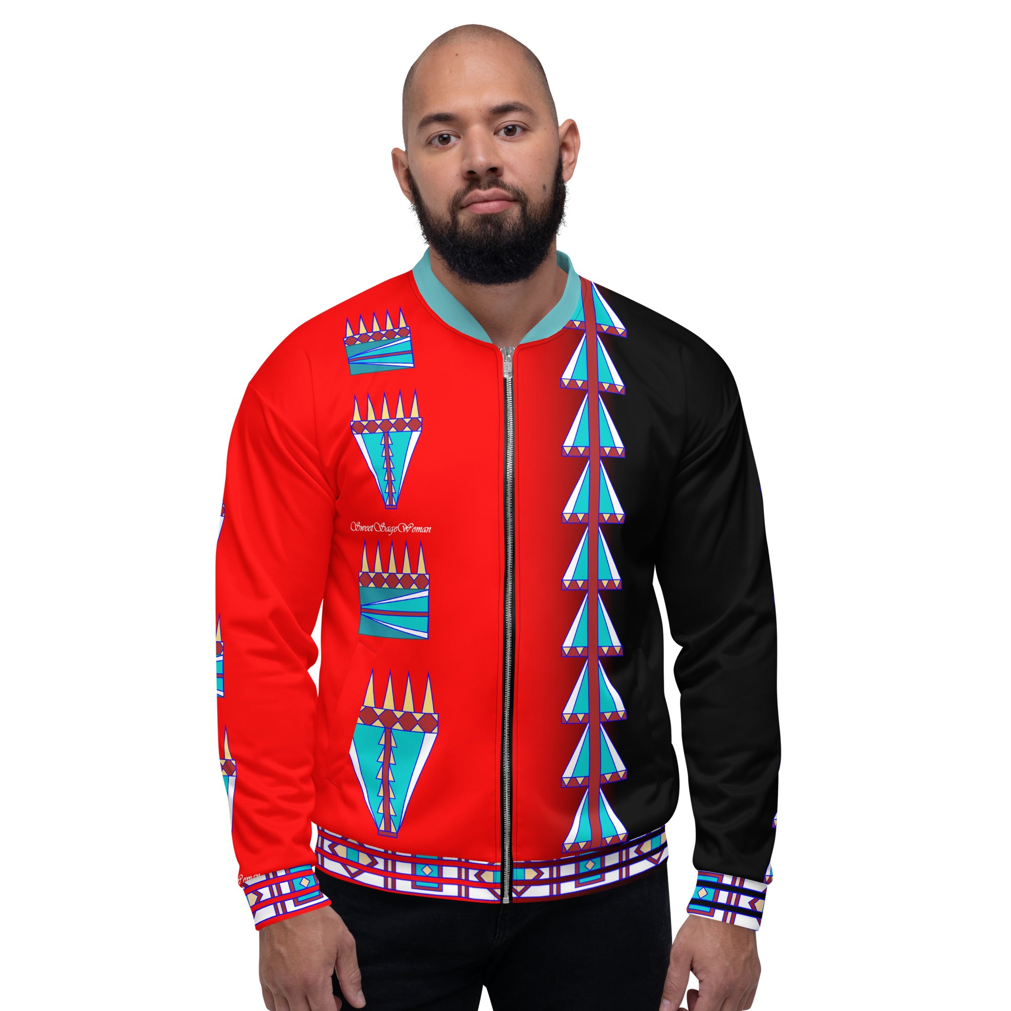 Courage Red Unisex Bomber Jacket