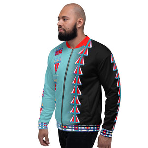 Courage Turquoise Unisex Bomber Jacket