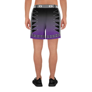 Centered Purple Men's Athletic Long Shorts