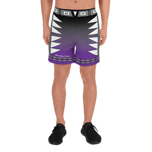 Centered Purple Men's Athletic Long Shorts