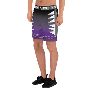 Centered Purple Men's Athletic Long Shorts