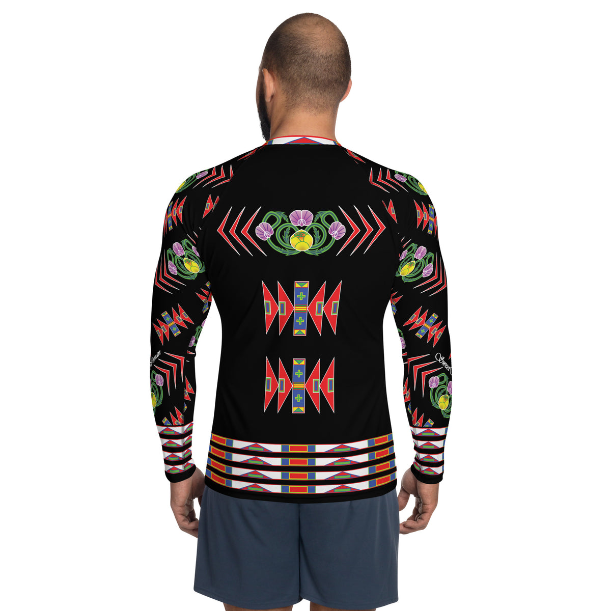 Gratitude Men's Black Rash Guard – Sweet Sage Woman