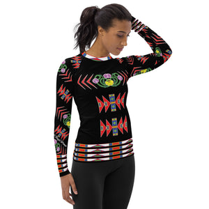 Gratitude Women's Black Rash Guard