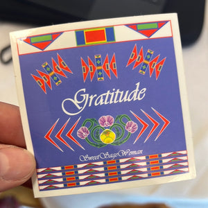 Gratitude sticker