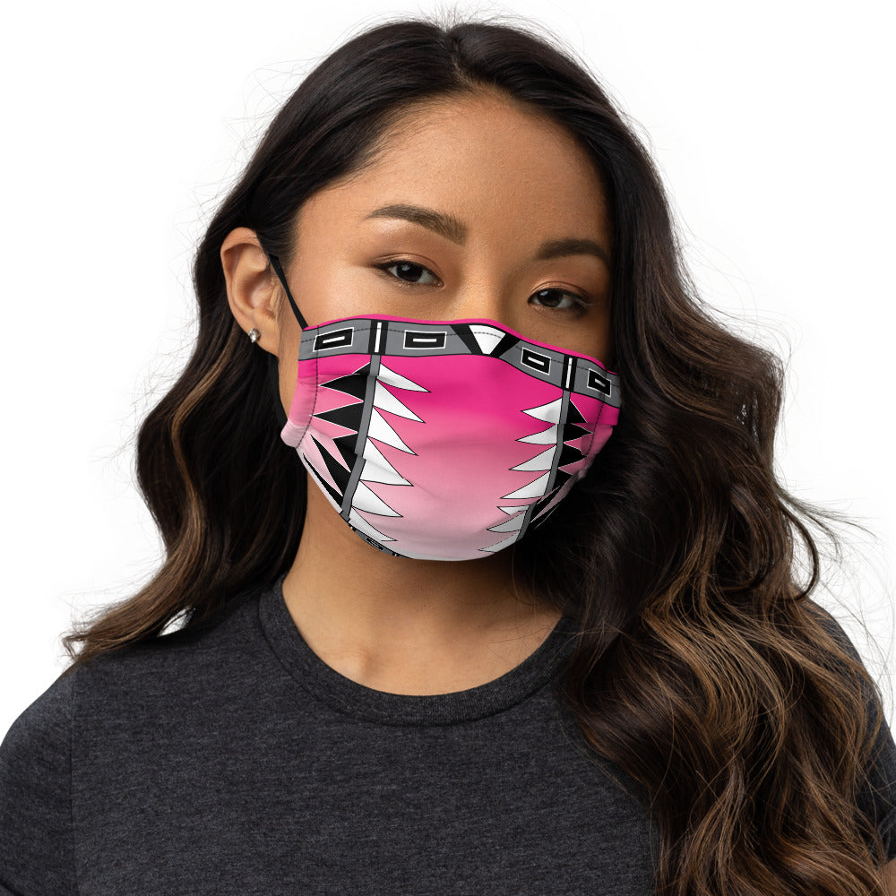 Centered Pink Fade face mask