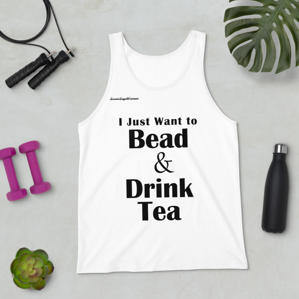 Bead & Drink Tea Unisex Tank Top