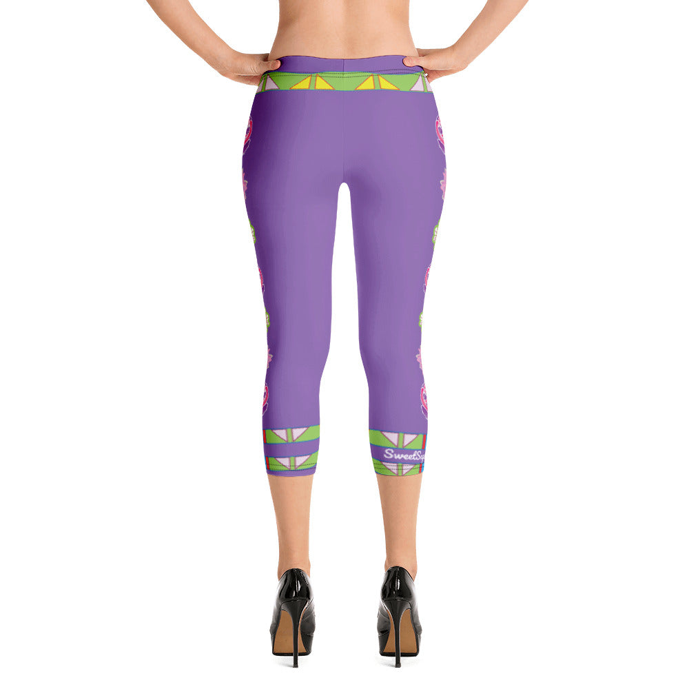 "I Love Me" Sweet Sage Woman Capri Leggings