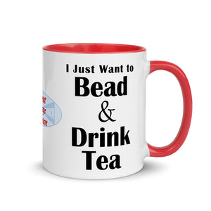 Bead & Drink Tea Mug with Color Inside