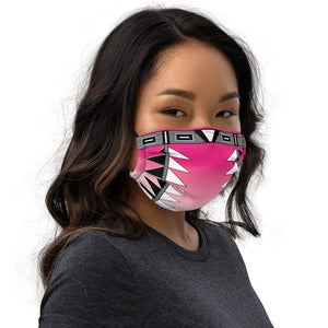 Centered Pink Fade face mask