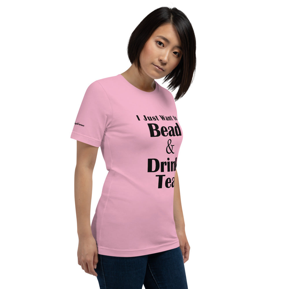 Bead & Drink Tea Short-Sleeve Unisex T-Shirt